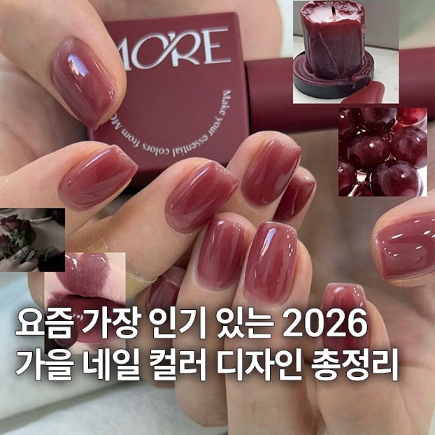 요즘 가장 인기 있는 2026 가을 네일 컬러 디자인 총정리