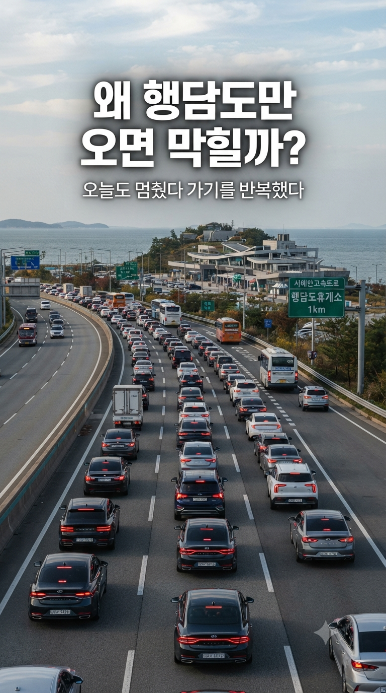 서해안고속도로 행담도휴게소 가는 길은 왜 항상 막힐까?