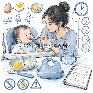 아기 계란 언제부터? 계란알러지 테스트 방법