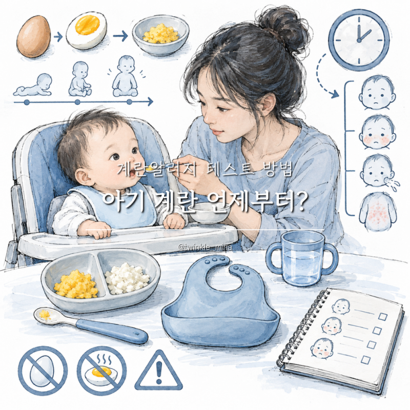 아기 계란 언제부터? 계란알러지 테스트 방법