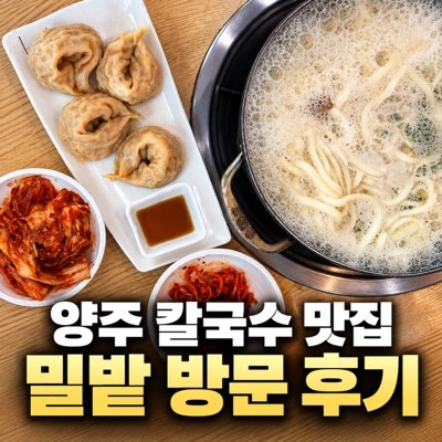 양주 칼국수 맛집｜가족 외식하기 좋은 밀밭칼국수 고암점 후기