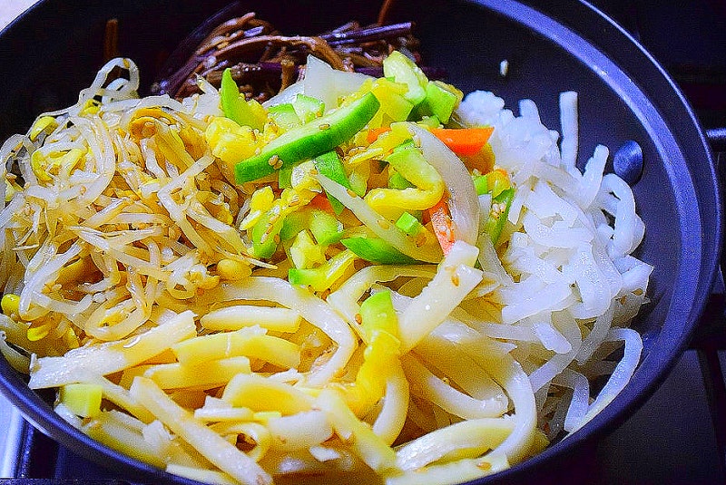 추석나물비빔밥 명절 남은 음식 활용하기 좋은 돌솥비빔밥 만들기 고추장 양념장