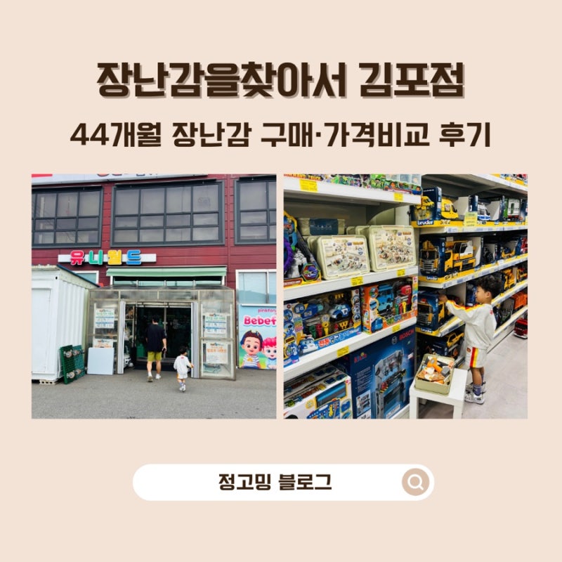 김포 장난감 할인매장 장난감을찾아서 김포점｜44개월 아이 장난감 쇼핑·가격비교 후기