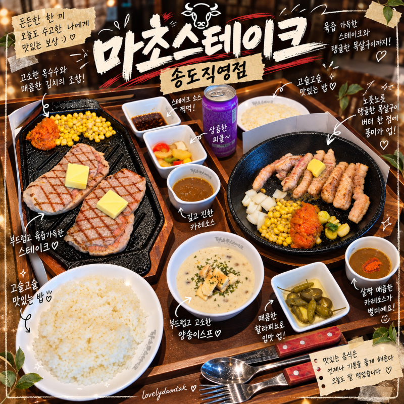 송도 마초스테이크 추성훈 스테이크, 주말 대기 피하는 법과 주차 정보