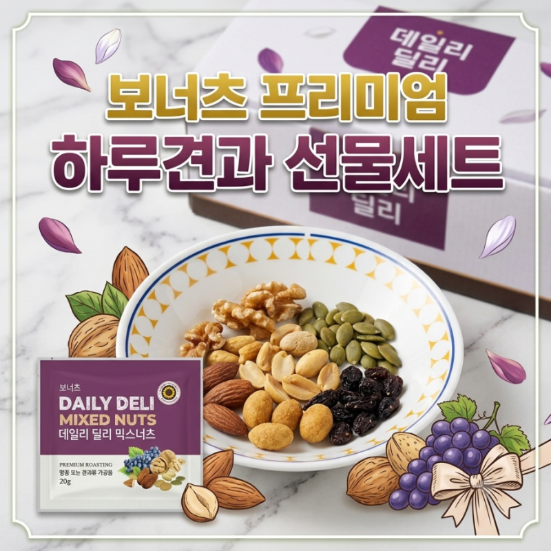 보너츠 프리미엄 하루견과 선물세트 데일리 딜리 믹스너츠 직접 먹어본 솔직 후기