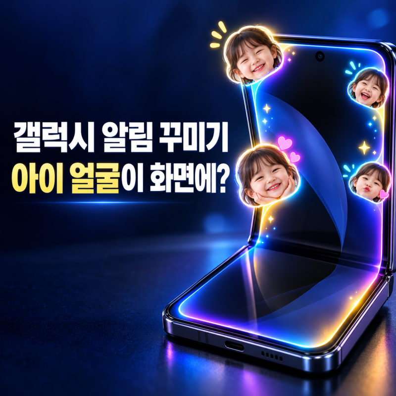 갤럭시 알림 올 때 아이 얼굴이? 굿락 엣지 라이팅+ 설정 방법