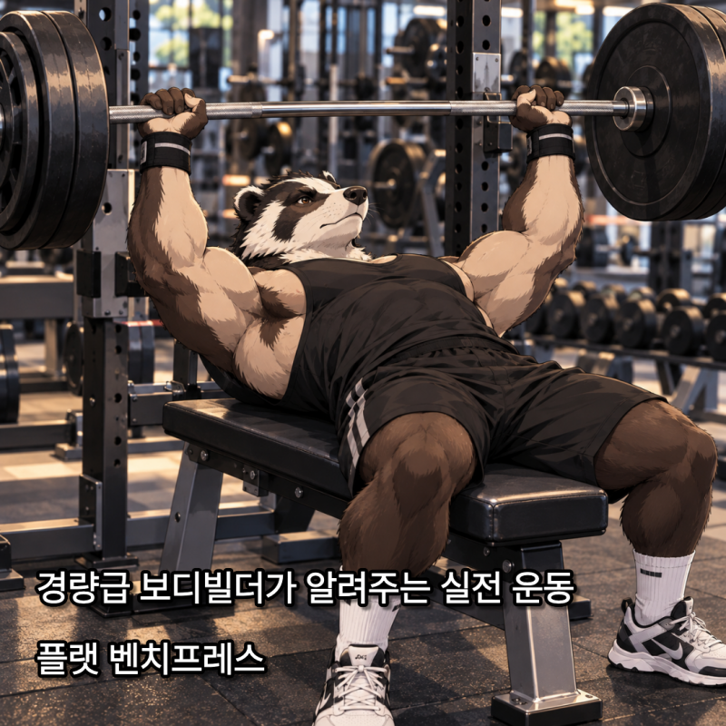 경량급 보디빌더가 알려주는 실전 운동ㅣ플랫 벤치프레스