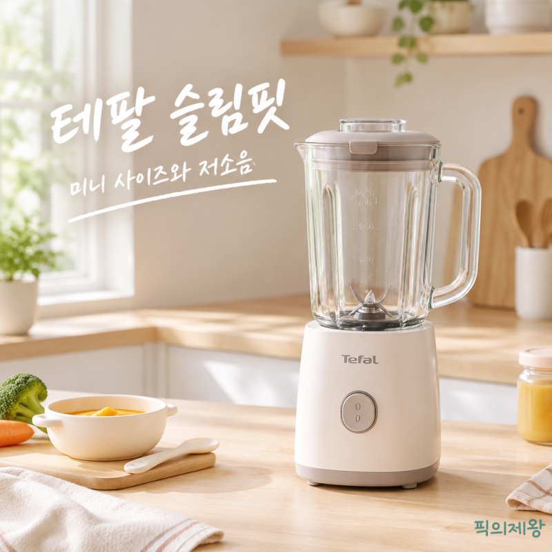 테팔 슬림핏 유리 믹서기 BL195EK0, 미니 사이즈와 저소음이 필요한 이유