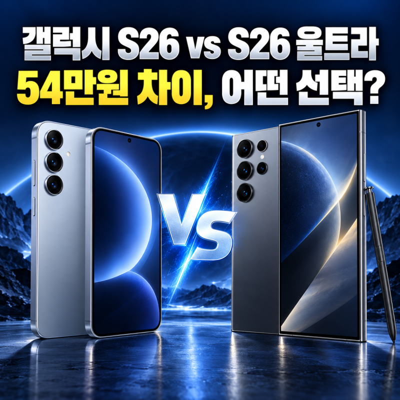 갤럭시 S26 vs S26 울트라 자급제 스펙 가격 비교, 후회 없는 선택 기준