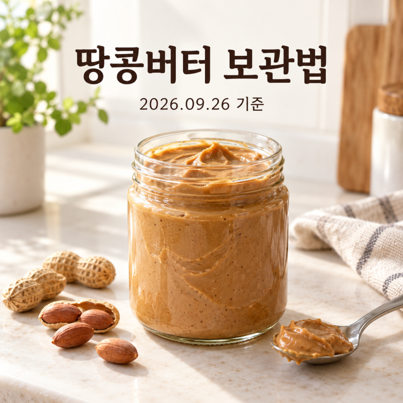 땅콩버터, 냉장고에 넣어야 할까? 기름 분리·산패 줄이는 보관법