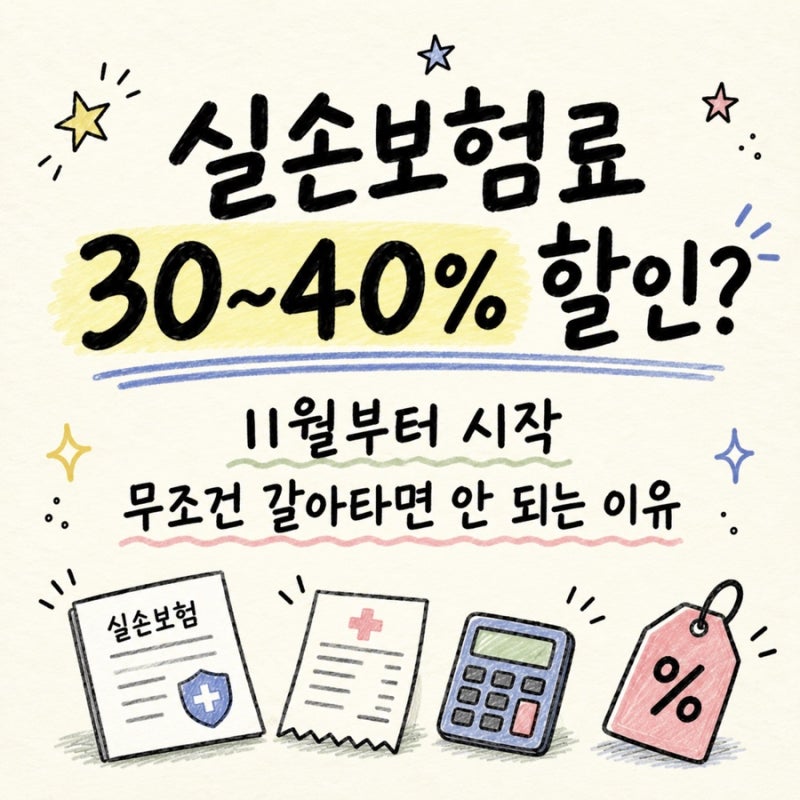 실손보험료 30~40% 깎아준다? 11월부터 시작되는 ‘실손보험 할인’, 무조건 갈아타면 안 되는 ....