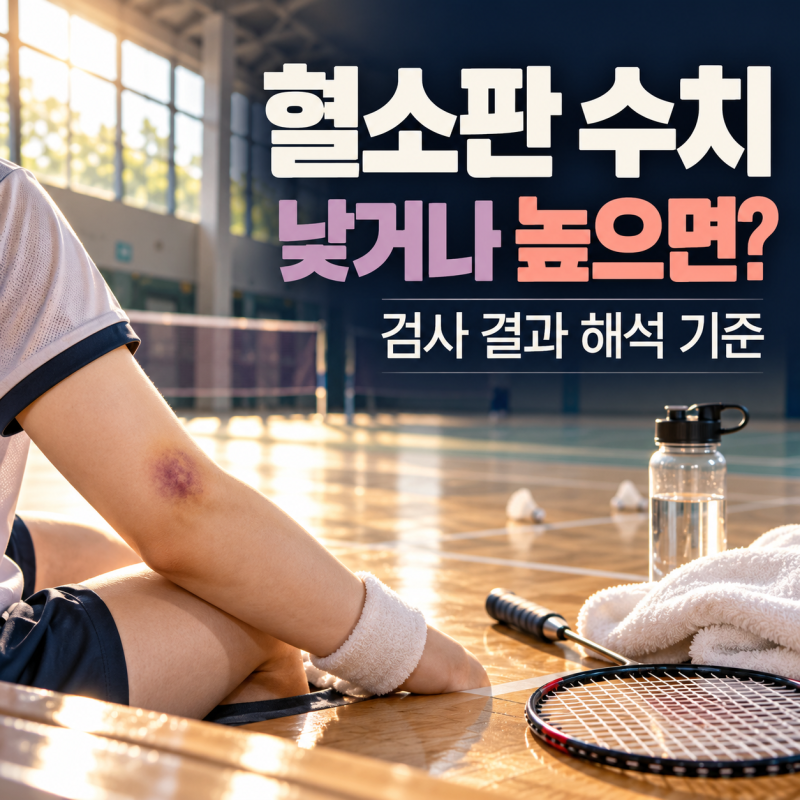 혈소판 수치, 낮거나 높으면 무엇을 볼까? 검사 결과 해석 기준
