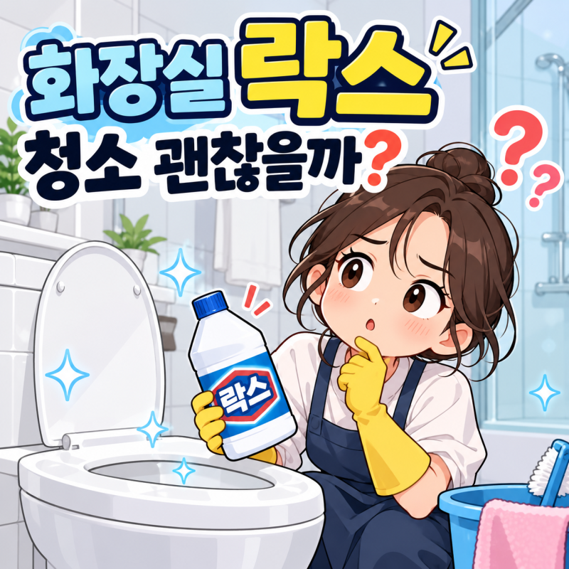 아기 키우는 집, 화장실 락스 청소 괜찮을까? 매번 쓰면서도 찝찝했던 이유