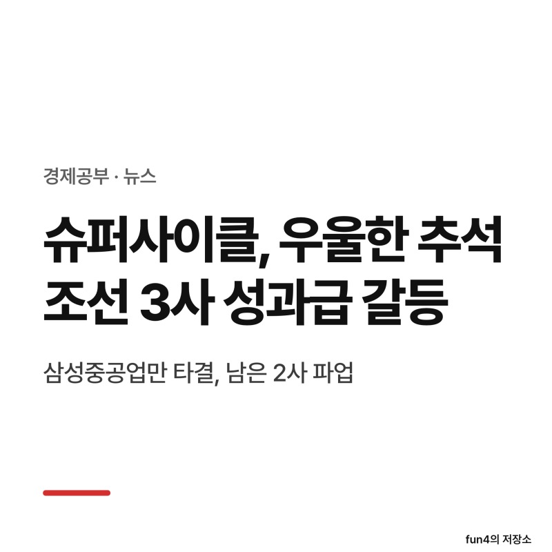 [뉴스] 슈퍼사이클인데 우울한 추석, 조선 3사 성과급 동상이몽