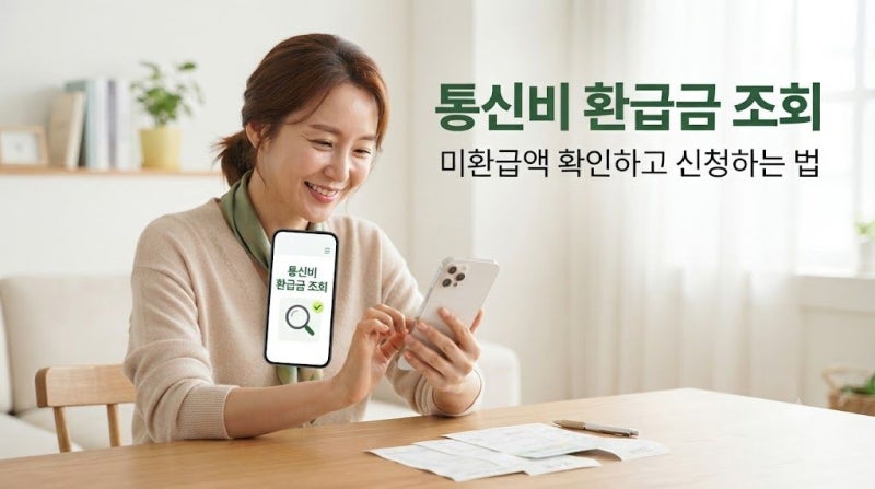 통신비 환급금 조회 방법｜공식 사이트에서 미환급액 확인하고 신청하는 법
