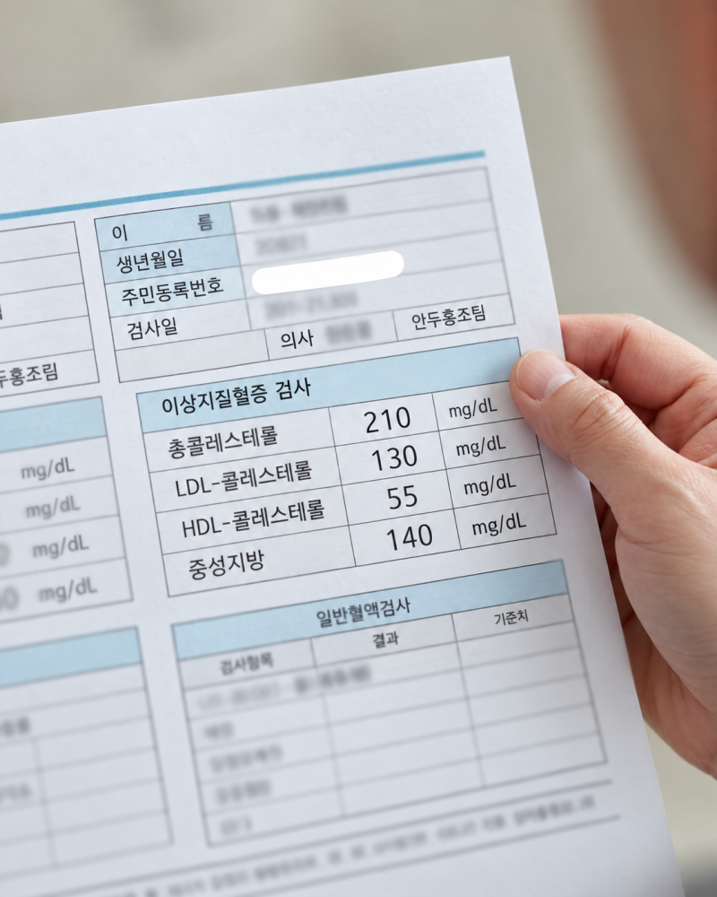 고지혈증 초기에는 증상이 있을까? 검사수치와 음식 관리법(+콜레스테롤 혈액검사 이상지지....