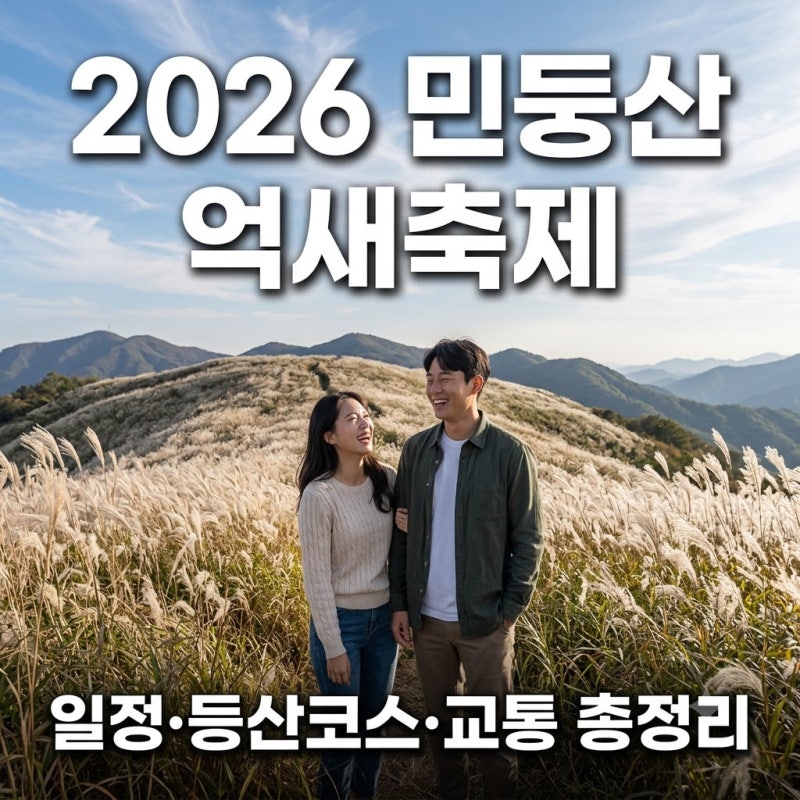 2026 민둥산 억새축제 일정·등산코스·교통 총정리, 10월 은빛 억새 절정