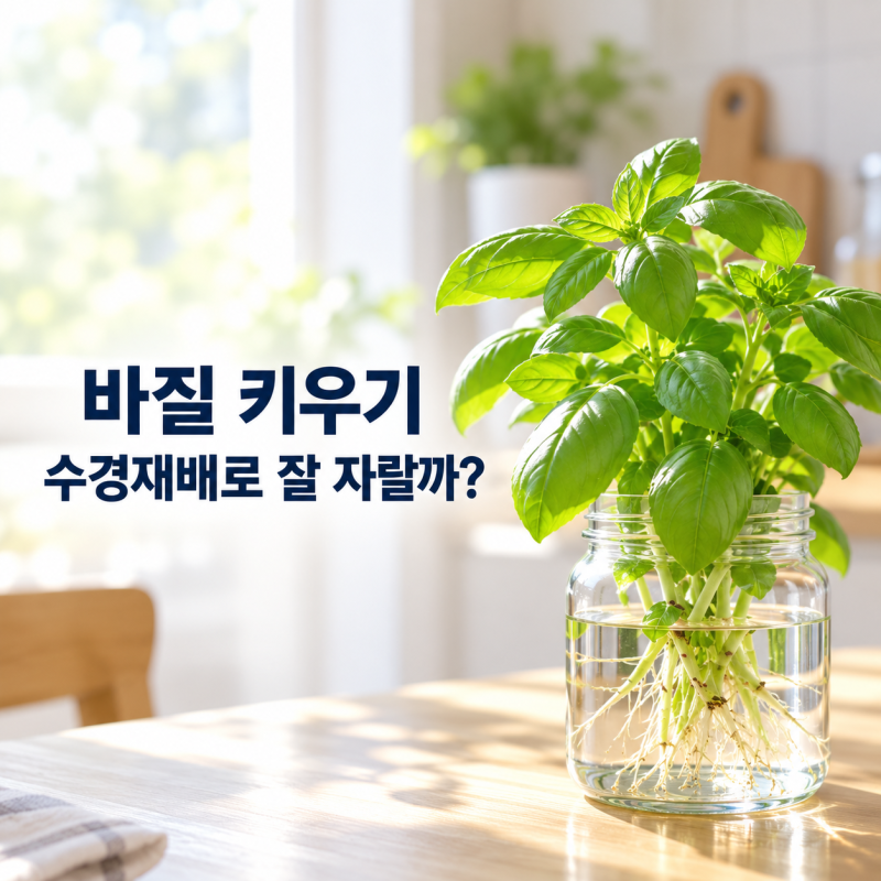 바질 키우기, 수경재배로 시작해도 잘 자랄까?