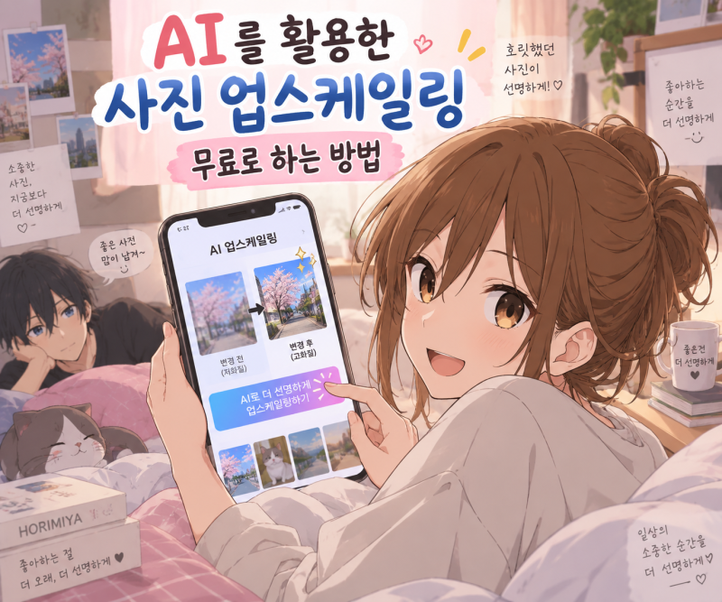 [ IT 정보 ] 무료로 사진 퀄리티 업스케일링 가능한 5곳 사이트 추천 2편 ( 국내 사이트 ) ★