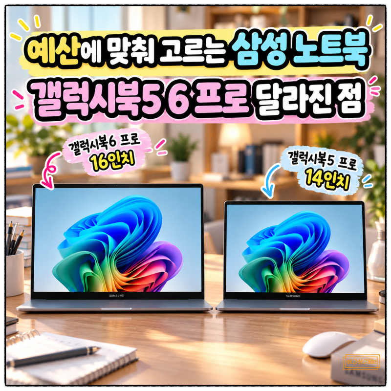 “예산에 맞춰 고르는 삼성 노트북” 갤럭시북5 6 프로 달라진 점