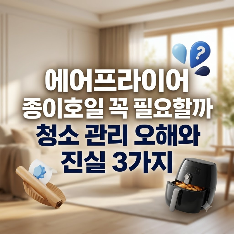 에어프라이어 종이호일 꼭 필요할까 청소 관리 오해와 진실 3가지