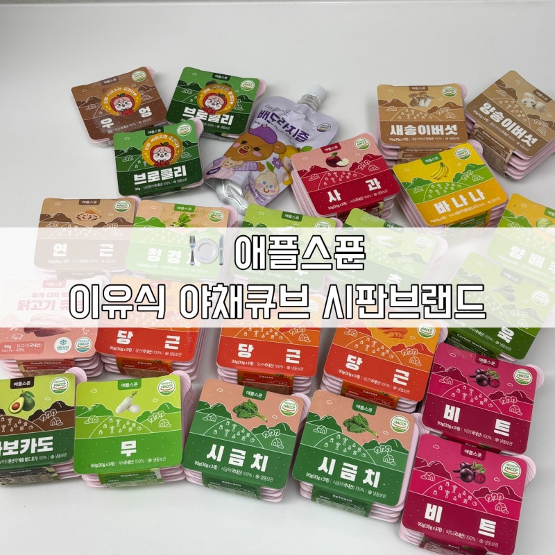 [이유식️ 야채큐브 : 야채큐브 시판브랜드 5) 애플스푼] 아쉬운점 | 장점