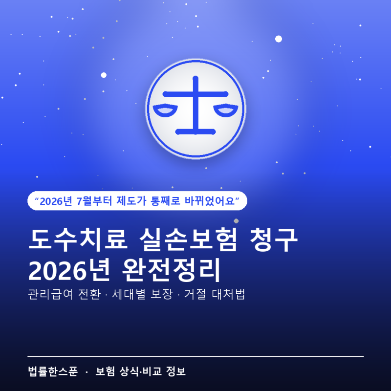 도수치료 실손보험 청구, 2026년 7월부터 얼마나 받을 수 있나?