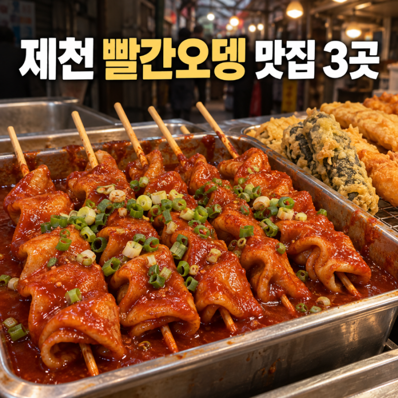 제천 빨간오뎅 맛집 3곳 추천｜생방송투데이 보금자리·외갓집·동문시장