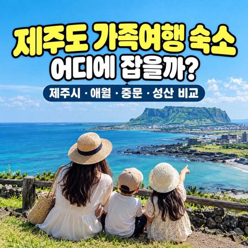 濟州島家庭旅遊住宿地點怎麼選？濟州市、涯月、中文、城山優缺點比較