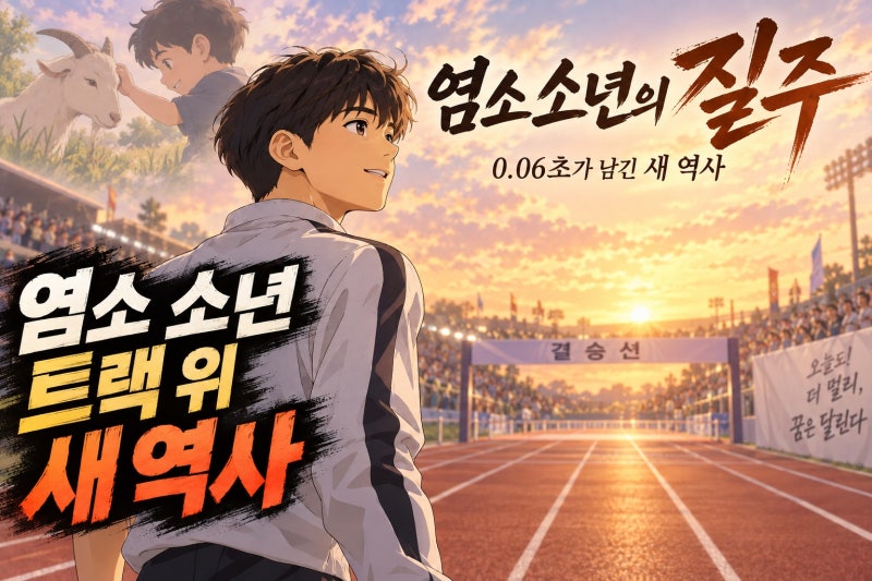조엘진, 태후 염소 소년 육상 희망 된 이유｜0.06초가 보여준 한국 단거리의 새 가능성