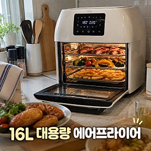 아이닉 대용량 올스텐 에어프라이어 16L AO-16L 크림화이트 스펙 정보