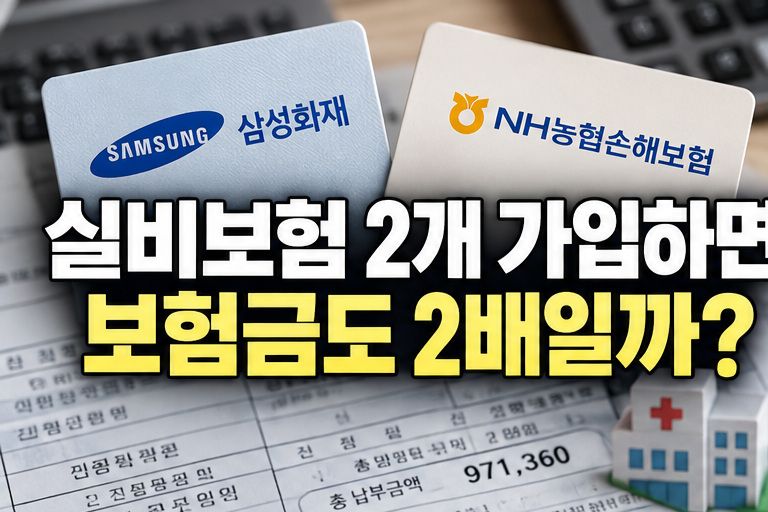 실비보험 2개 가입하면 보험금도 2배일까｜직접 청구해보니