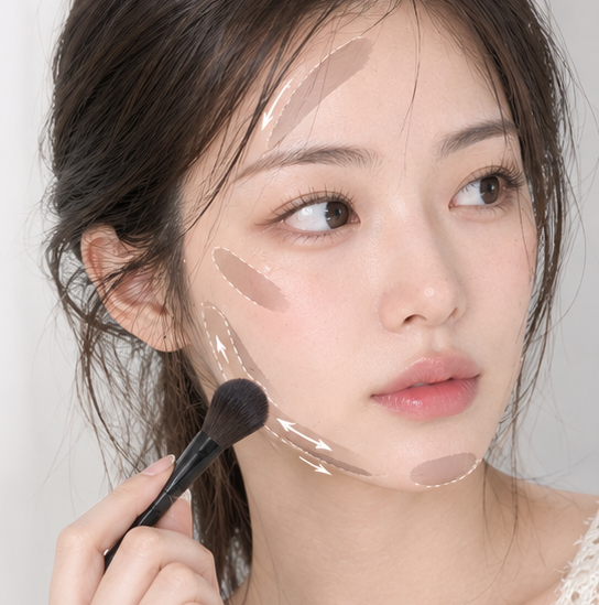 얼굴형별 쉐딩방법, 얼굴 작아지는법? 위치에 따라 하는법이 달라요