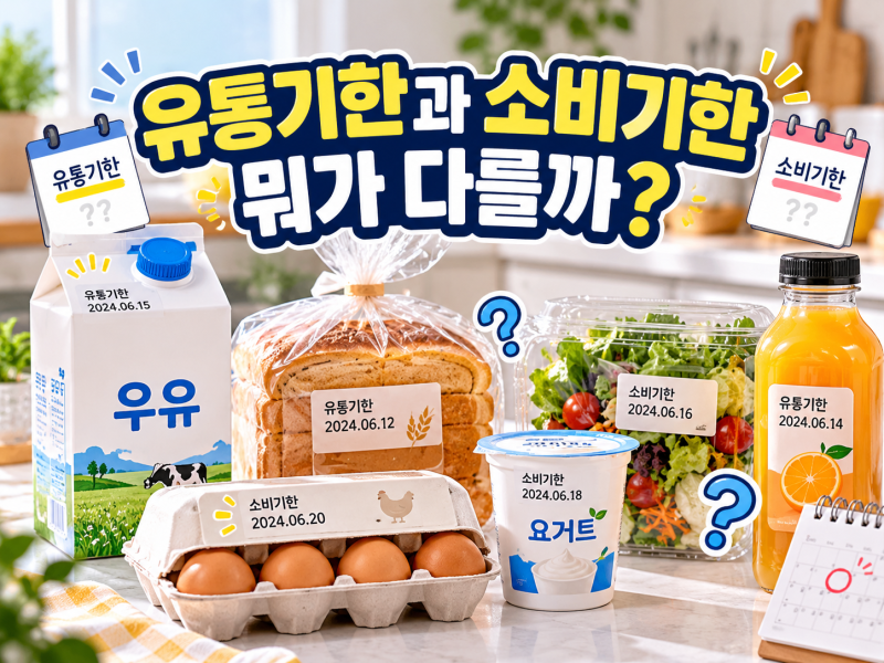 유통기한과 소비기한 차이｜뭐가 다르고 언제까지 먹어도 될까?