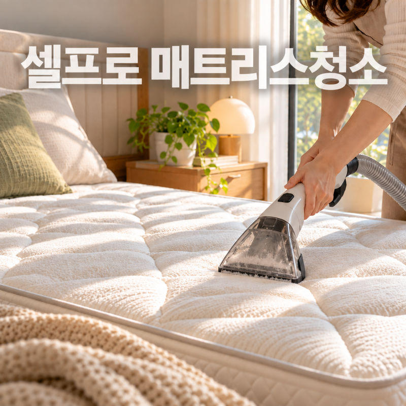 매트리스청소 하는법 셀프 준비물 및 청소과정