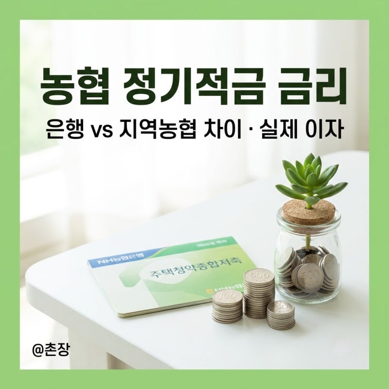 NH 농협정기적금 금리, 9월 인상 반영 + 은행·지역농협 차이 정리