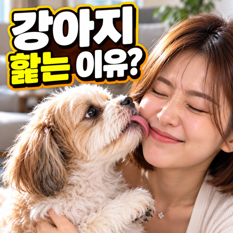 강아지가 자꾸 핥는 이유, 단순 애정표현이 아닐 수도 있습니다