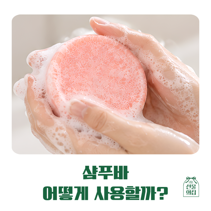 샴푸 비누바 어떻게 사용할까? 샴푸바 장점과 사용법