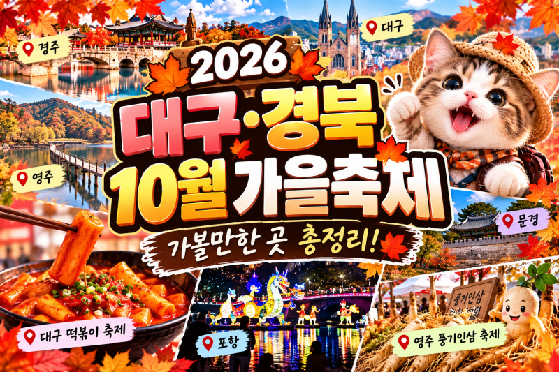 2026 대구·경북 10월 가을축제 총정리