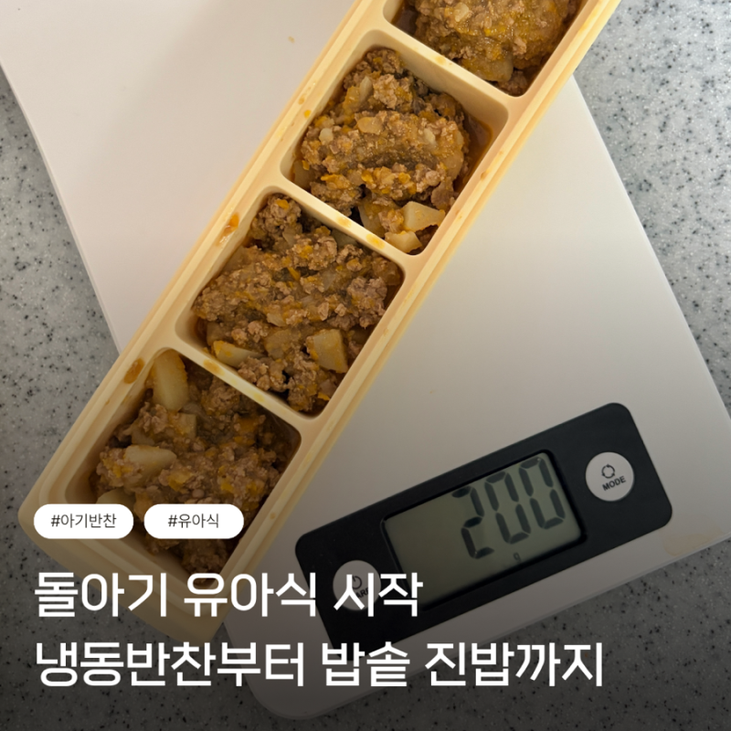 돌아기 유아식 반찬 추천 소고기두부완자 감자조림 밥솥 유아식 만들기