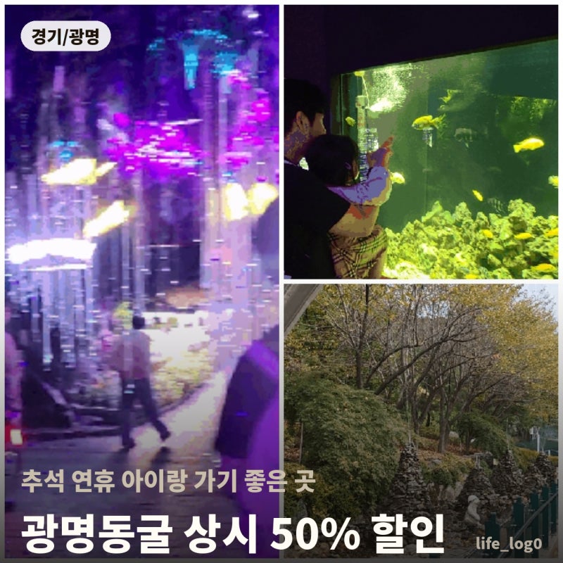 [경기/광명] 추석 연휴 아이랑 갈만한 곳 "광명동굴" - 상시 50% 할인 꼭 챙기세요