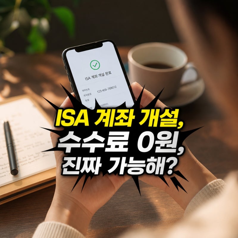모바일로 간편하게 끝내는 비대면 ISA 계좌 개설 및 수수료 비교