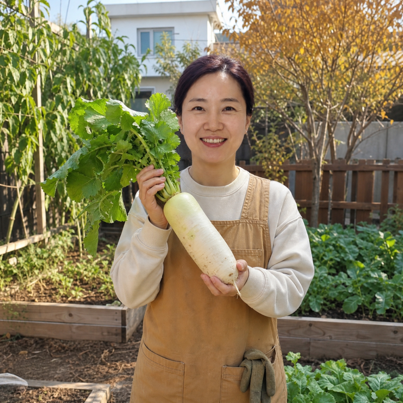 "배추처럼 심으면 쫄딱 망합니다" 김장무 모종 심는시기 심는법 간격 물주기 키우기