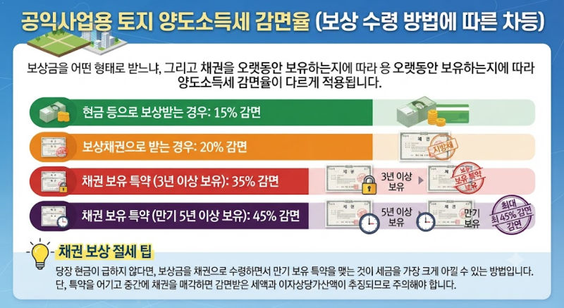 공익사업용 토지 보상금 양도소득세 감면 혜택 및 절세 가이드
