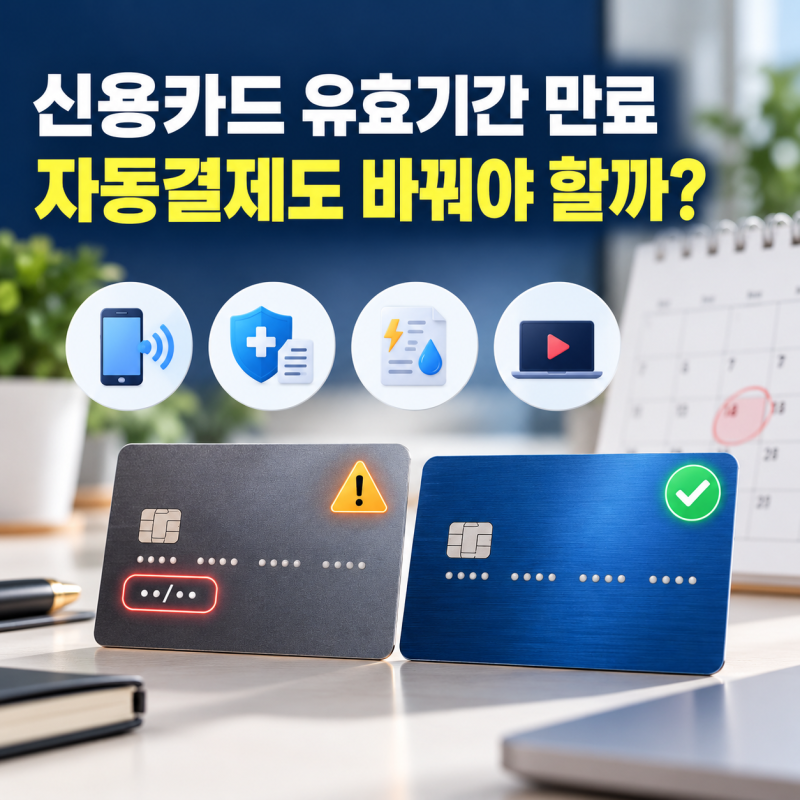 신용카드 유효기간 만료되면 자동결제는? 변경해야 할 항목 정리