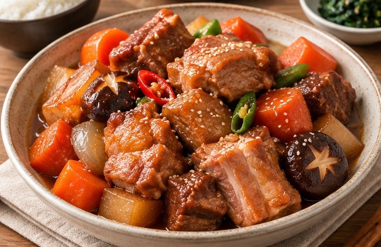 돼지갈비찜 황금레시피｜잡내 없이 부드럽게, 양념 쏙 배는 돼지갈비찜 만드는 법