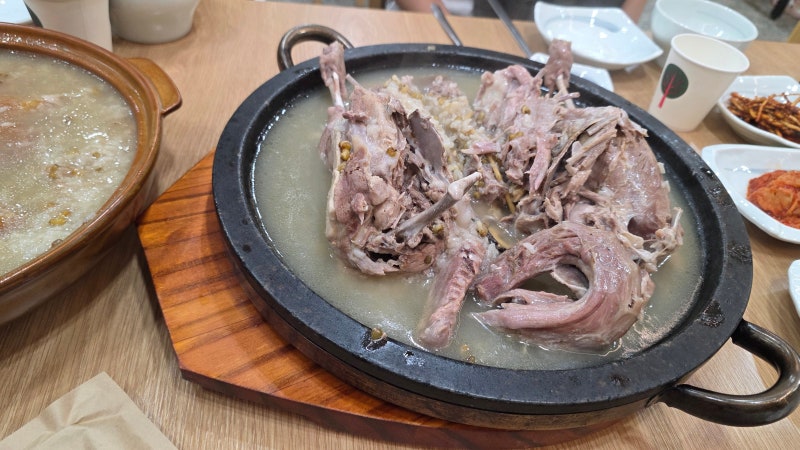 부산 해운대 수목원 근처 맛집 '걸작걸쭉이반송' 부모님, 아이와 먹은 한방누룽지오리백숙