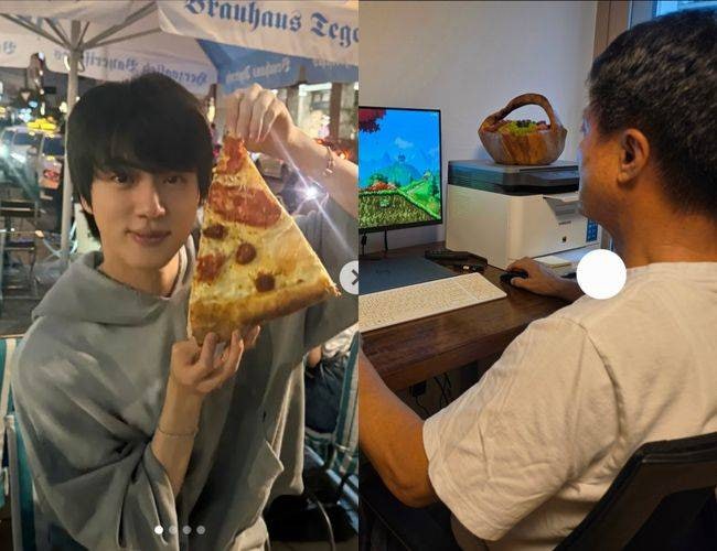 BTS 진, 아버지 게임 교육 순간 추석 맞아 가족과 메이플스토리