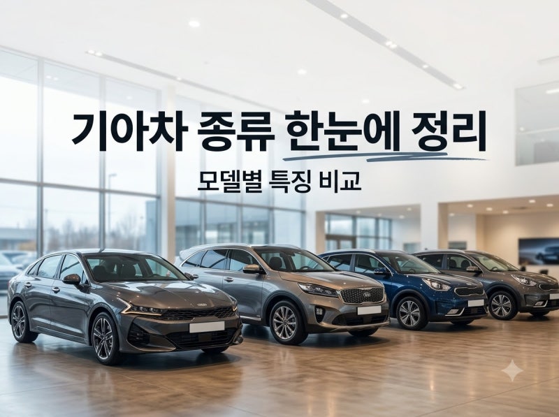 "K시리즈부터 EV, SUV까지" 기아차 종류 한눈에 정리하는 라이프스타일별 선택법