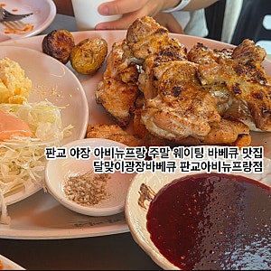 판교 야장 아비뉴프랑 주말 웨이팅 바베큐 맛집 | 달맞이광장바베큐